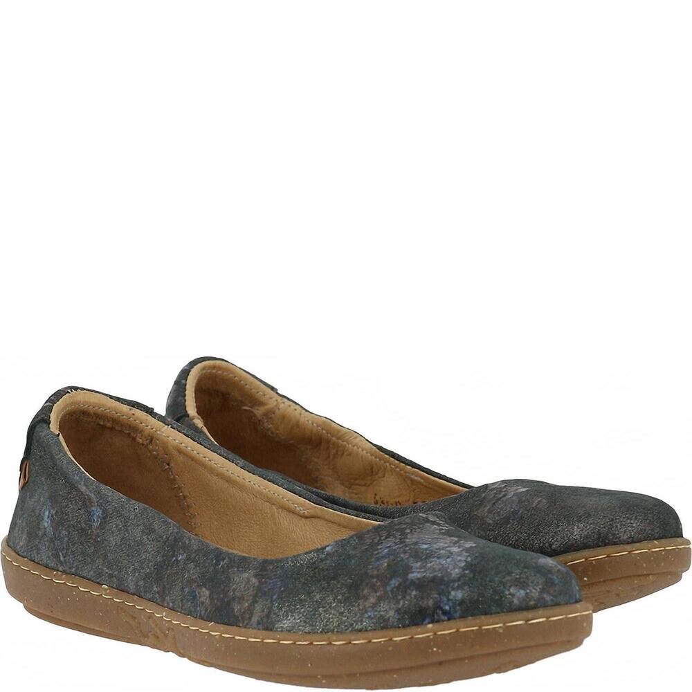 NEW EL NATURALISTA women's coral fantasy flat shoes in carbon - Picture 1 of 2